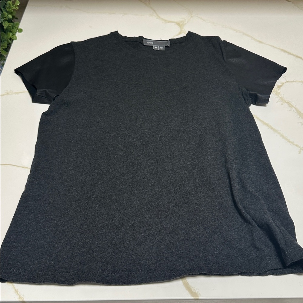 Vince Black Short Sleeve Women's Tee